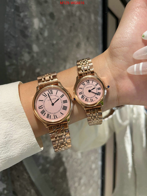 Watch(TOP)-Cartier outlet sale store ID: WG6616 $: 129USD