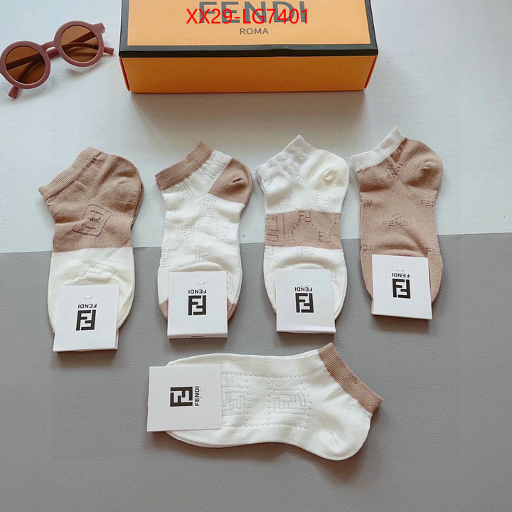 Sock-Fendi aaaaa+ class replica ID: LG7401 $: 29USD