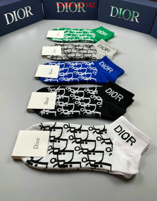 Sock-Dior fake cheap best online ID: LG7382 $: 29USD