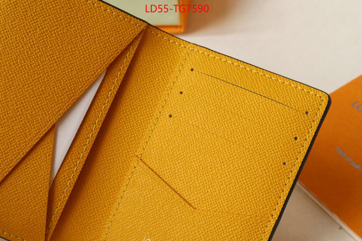 LV Bags(TOP)-Wallet aaaaa+ quality replica ID: TG7590 $: 55USD,