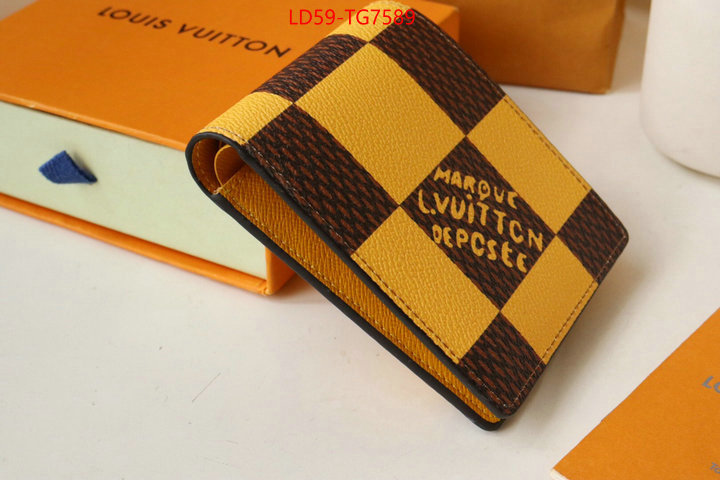 LV Bags(TOP)-Wallet replica how can you ID: TG7589 $: 59USD,