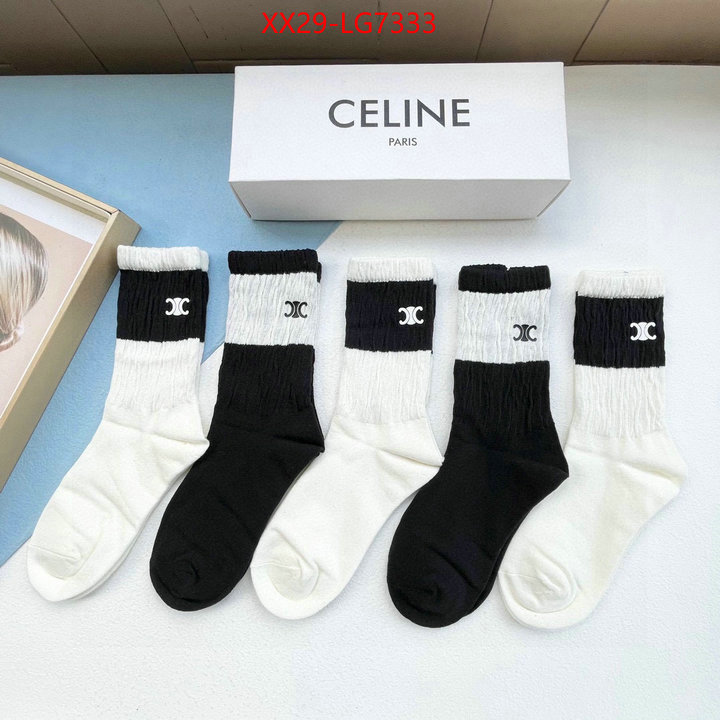 Sock-CELINE top 1:1 replica ID: LG7333 $: 29USD