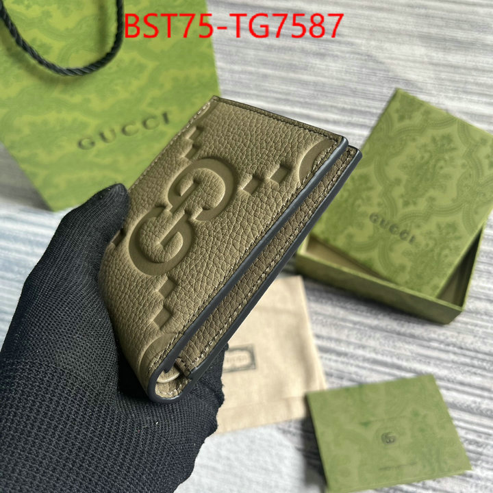 Gucci Bags(TOP)-Wallet- 1:1 clone ID: TG7587 $: 75USD,