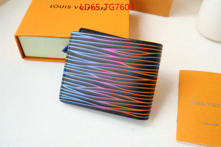 LV Bags(TOP)-Wallet perfect replica ID: TG7603 $: 65USD,