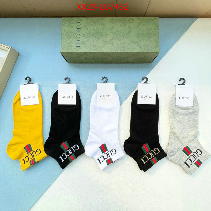 Sock-Gucci luxury cheap ID: LG7452 $: 29USD