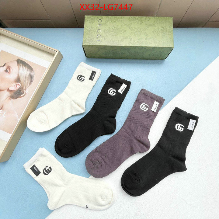 Sock-Gucci where to buy high quality ID: LG7447 $: 32USD