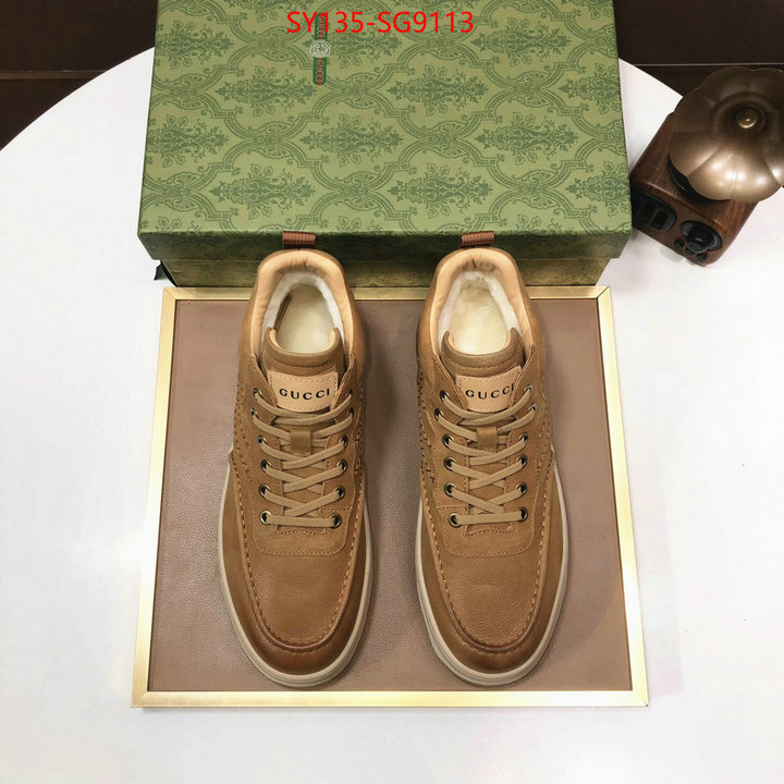 Men Shoes-Gucci designer wholesale replica ID: SG9113 $: 135USD