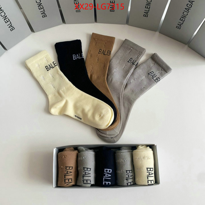 Sock-Balenciaga replica sale online ID: LG7315 $: 29USD