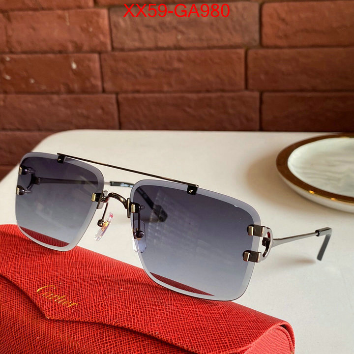 Glasses-Cartier high-end designer ID: GA980 $:59USD
