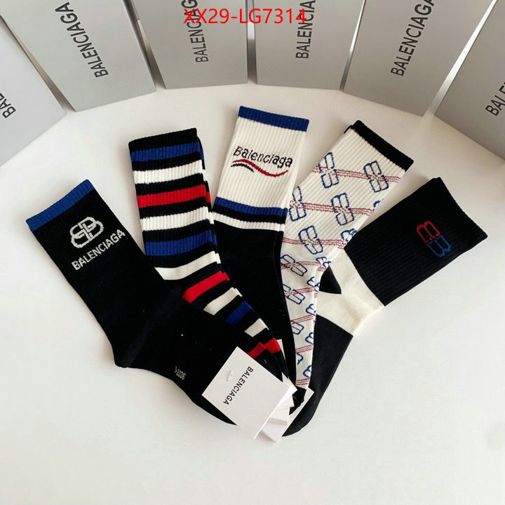 Sock-Balenciaga fake ID: LG7314 $: 29USD