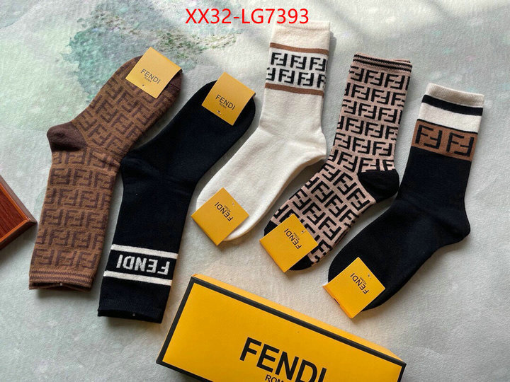 Sock-Fendi mirror quality ID: LG7393 $: 32USD