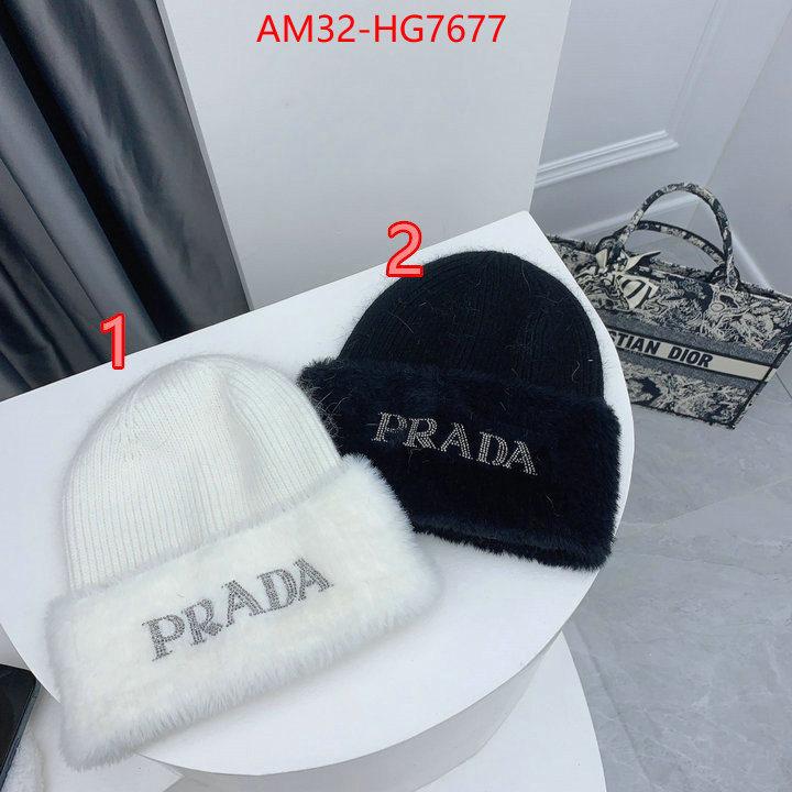 Cap (Hat)-Prada shop cheap high quality 1:1 replica ID: HG7677 $: 32USD
