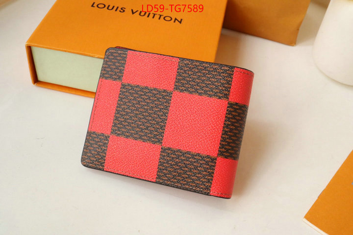 LV Bags(TOP)-Wallet replica how can you ID: TG7589 $: 59USD,