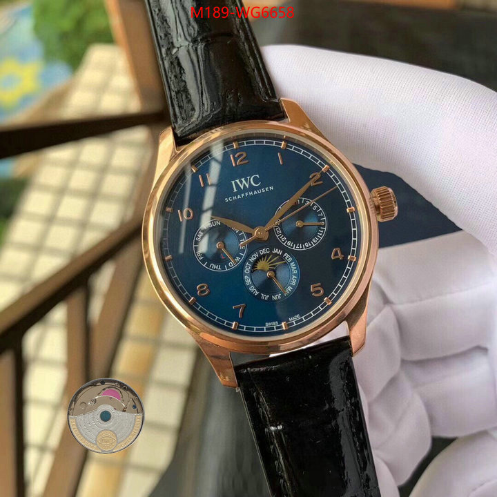 Watch(TOP)-IWC perfect quality designer replica ID: WG6658 $: 189USD