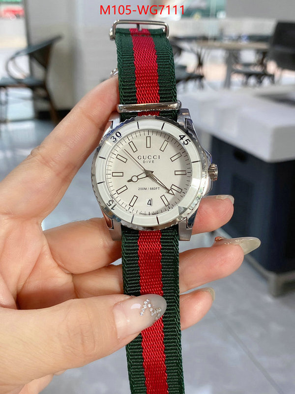 Watch(4A)-Gucci cheap replica designer ID: WG7111 $: 105USD