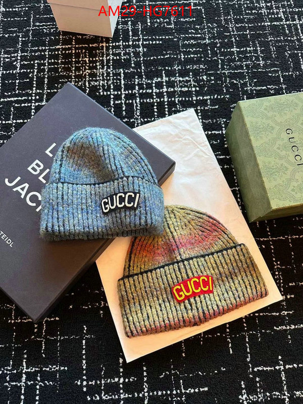 Cap(Hat)-Gucci outlet sale store ID: HG7611 $: 29USD
