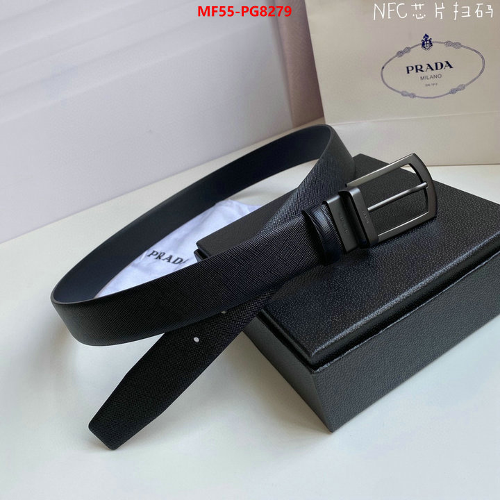 Belts-Prada outlet 1:1 replica ID: PG8279 $: 55USD