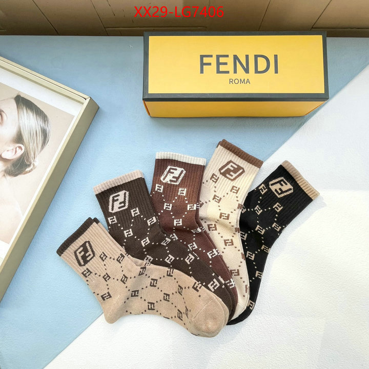 Sock-Fendi 2023 aaaaa replica customize ID: LG7406 $: 29USD