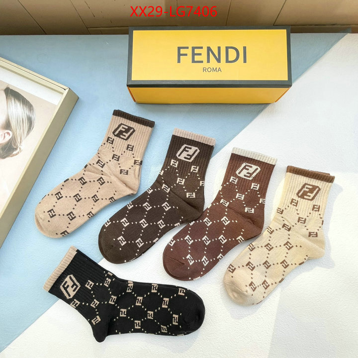 Sock-Fendi 2023 aaaaa replica customize ID: LG7406 $: 29USD