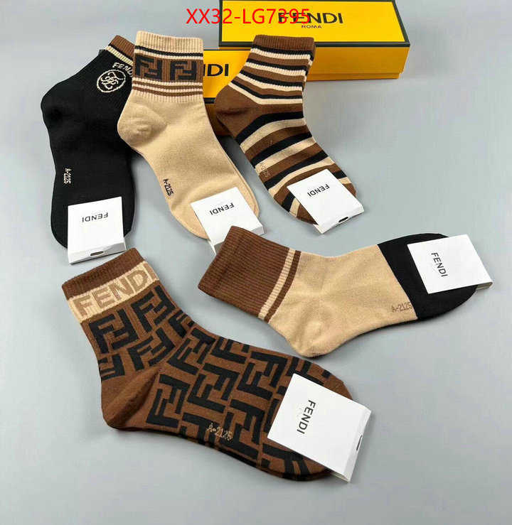 Sock-Fendi aaaaa quality replica ID: LG7395 $: 32USD