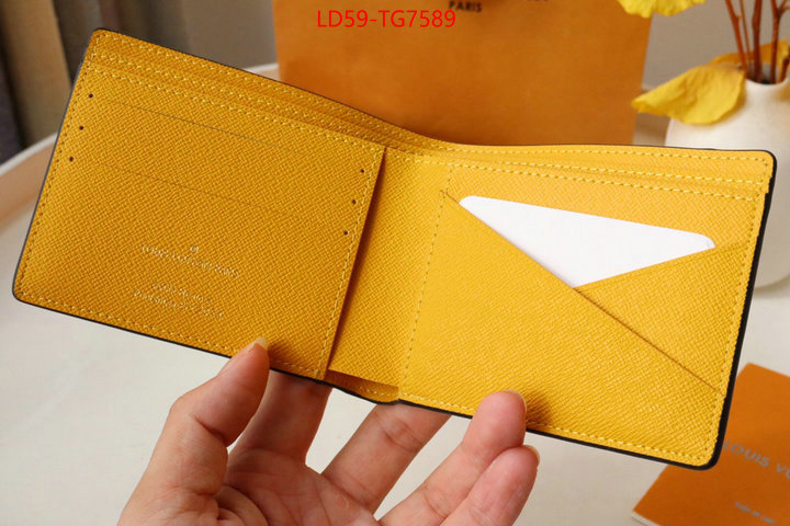 LV Bags(TOP)-Wallet replica how can you ID: TG7589 $: 59USD,