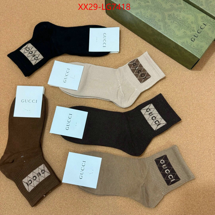 Sock-Gucci outlet sale store ID: LG7418 $: 29USD