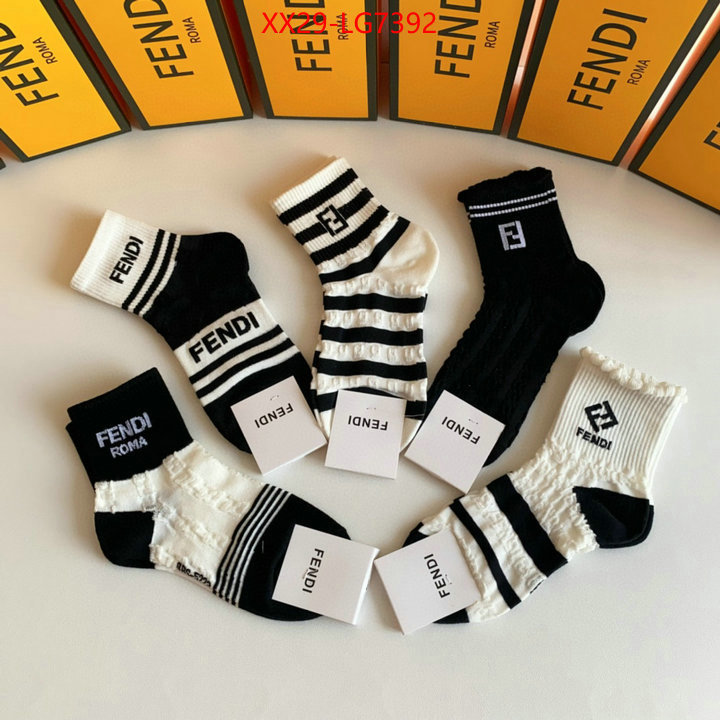 Sock-Fendi styles & where to buy ID: LG7392 $: 29USD