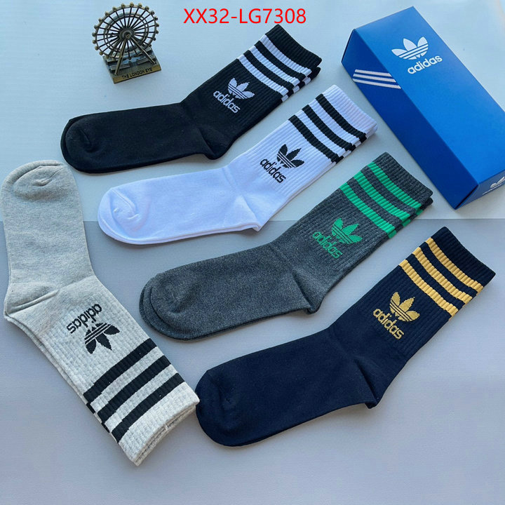 Sock-Adidas wholesale designer shop ID: LG7308 $: 32USD