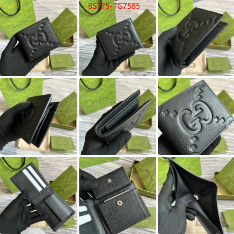 Gucci Bags(TOP)-Wallet- cheap wholesale ID: TG7585 $: 75USD,