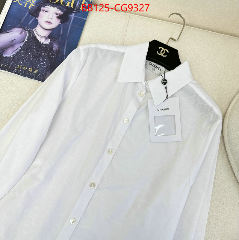 Clothing-Chanel top fake designer ID: CG9327 $: 125USD