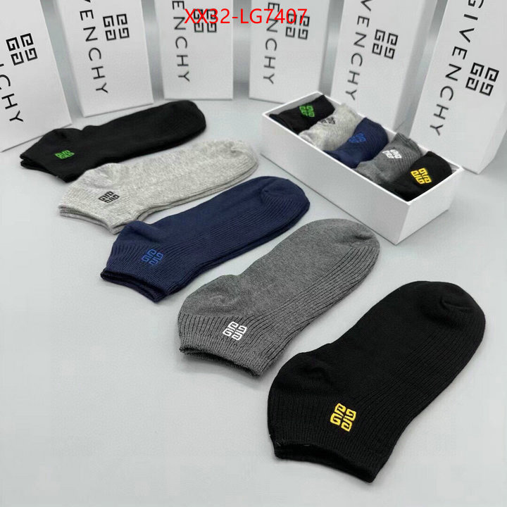 Sock-Givenchy how to buy replica shop ID: LG7407 $: 32USD