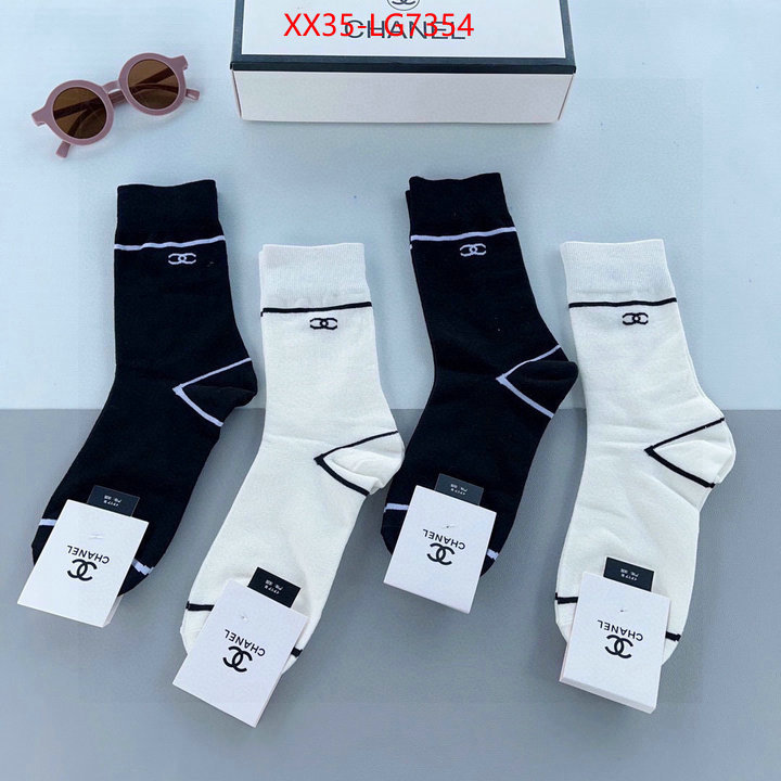 Sock-Chanel knockoff highest quality ID: LG7354 $: 35USD