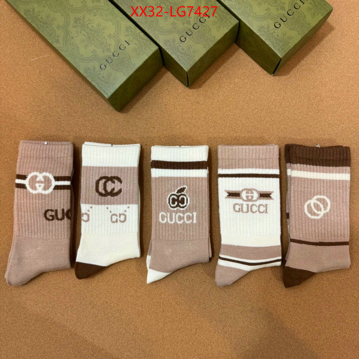 Sock-Gucci we provide top cheap aaaaa ID: LG7427 $: 32USD