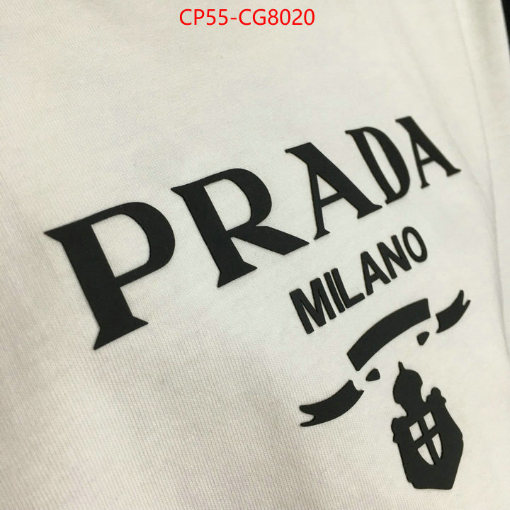 Clothing-Prada 2023 replica wholesale cheap sales online ID: CG8020 $: 55USD