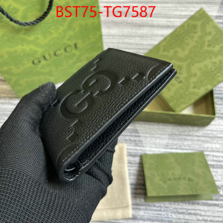 Gucci Bags(TOP)-Wallet- 1:1 clone ID: TG7587 $: 75USD,