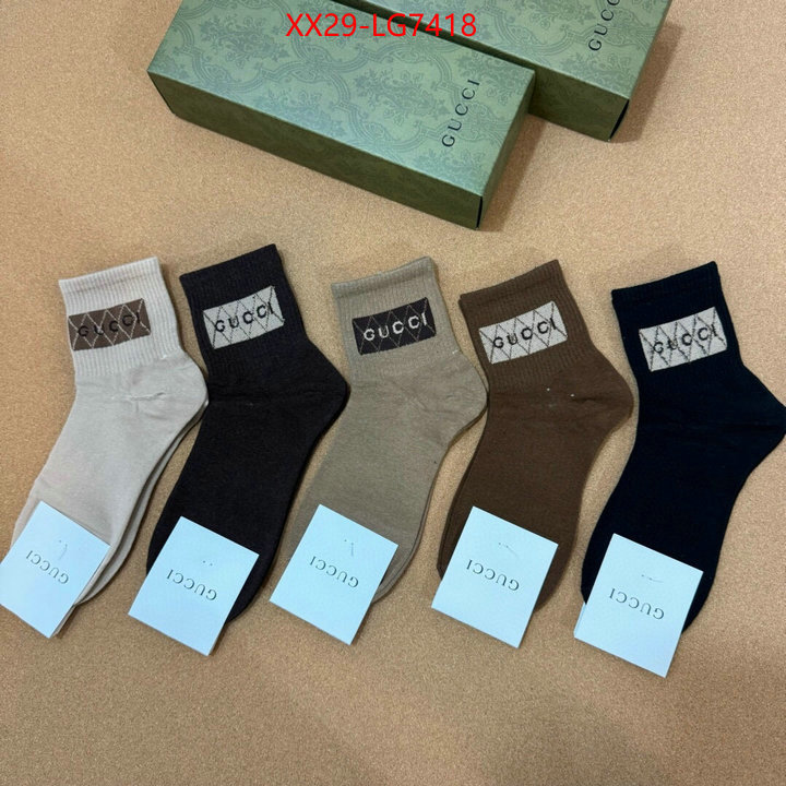 Sock-Gucci outlet sale store ID: LG7418 $: 29USD
