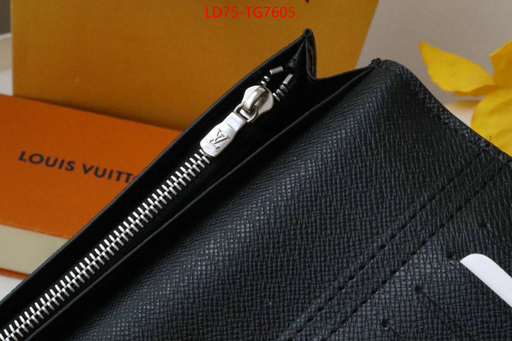 LV Bags(TOP)-Wallet best quality replica ID: TG7605 $: 75USD,