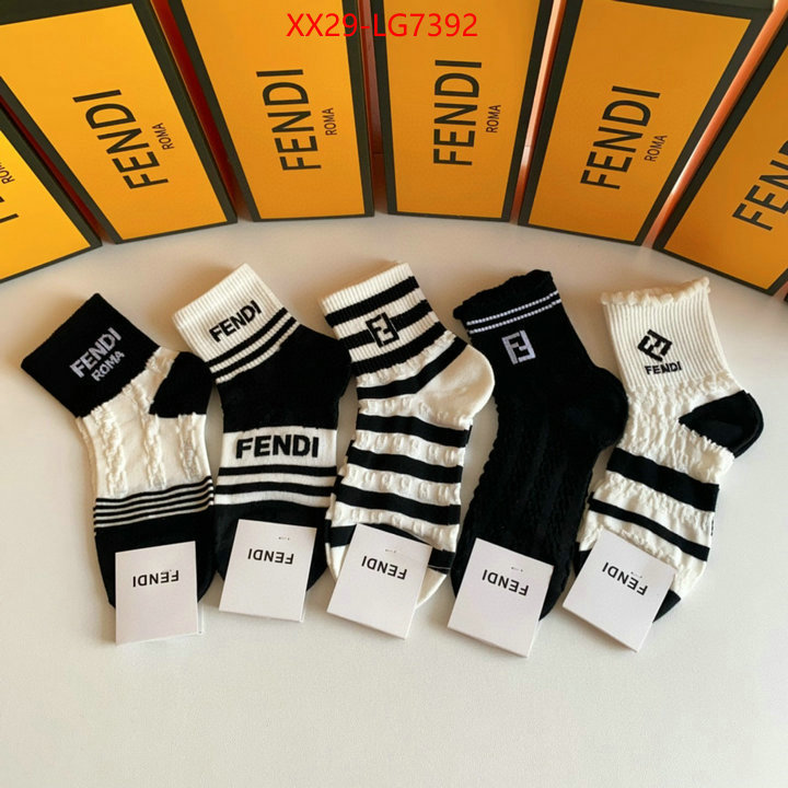 Sock-Fendi styles & where to buy ID: LG7392 $: 29USD