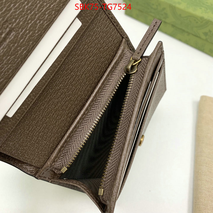 Gucci Bags(TOP)-Wallet- designer 1:1 replica ID: TG7524 $: 75USD,