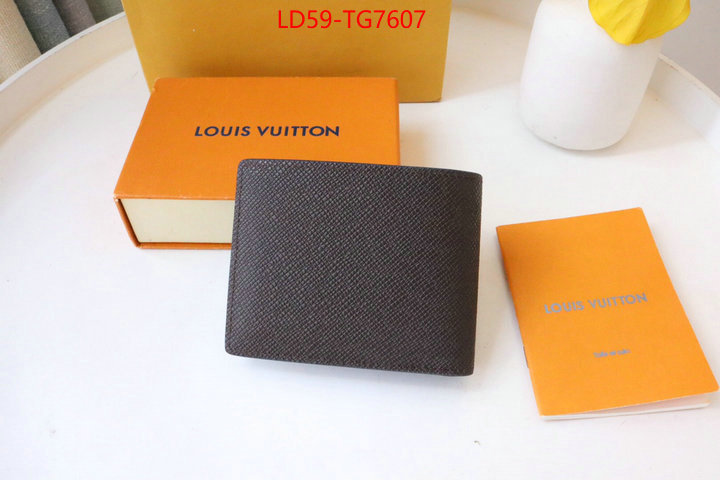 LV Bags(TOP)-Wallet wholesale ID: TG7607 $: 59USD,