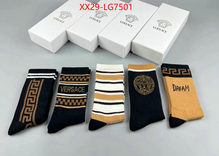 Sock-Versace top designer replica ID: LG7501 $: 29USD