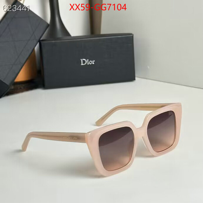 Glasses-Dior 2023 replica wholesale cheap sales online ID: GG7104 $: 59USD