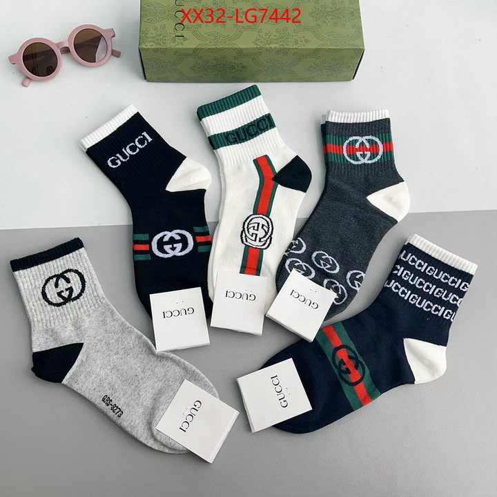 Sock-Gucci high quality aaaaa replica ID: LG7442 $: 32USD