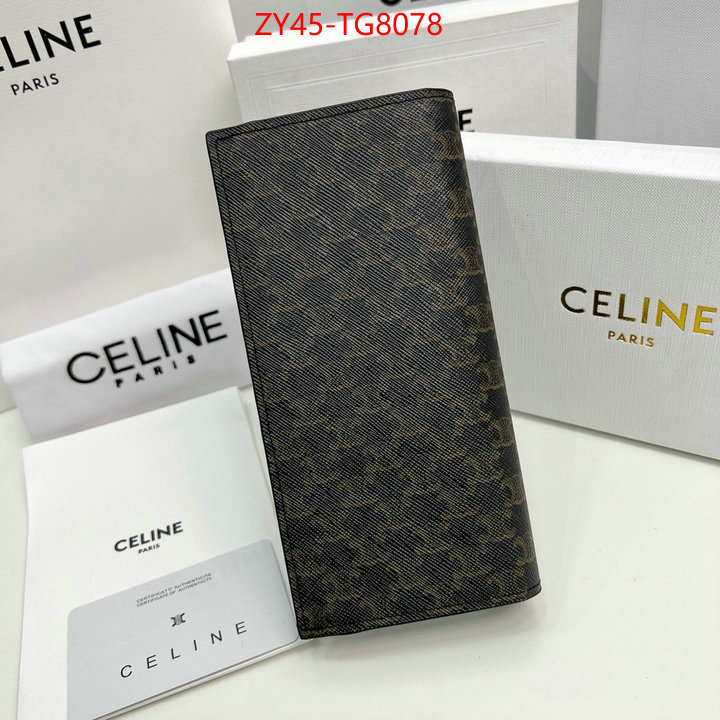 CELINE Bags(4A)-Wallet 2023 replica wholesale cheap sales online ID: TG8078 $: 45USD