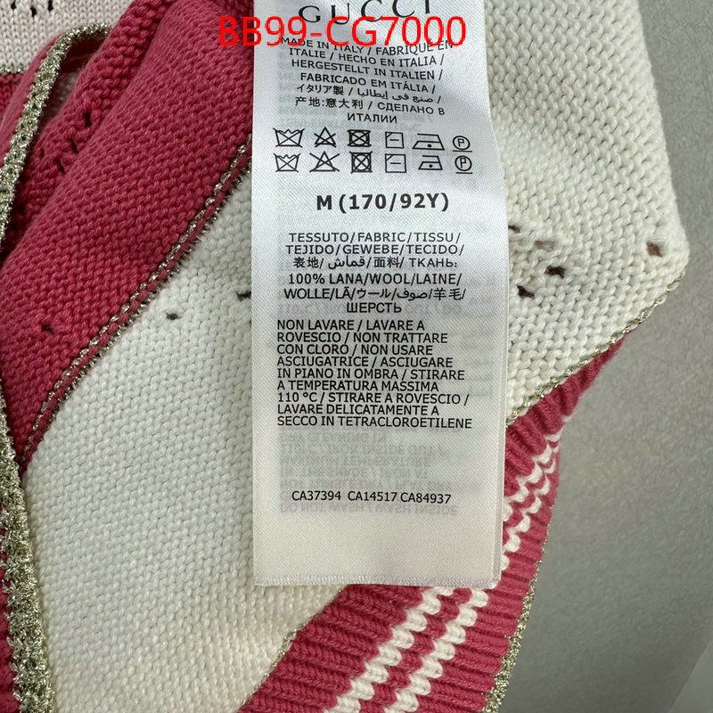 Clothing-Gucci shop now ID: CG7000 $: 99USD