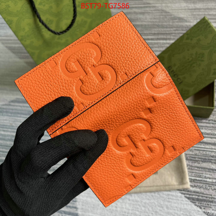 Gucci Bags(TOP)-Wallet- wholesale imitation designer replicas ID: TG7586 $: 79USD,