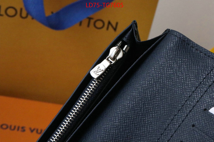LV Bags(TOP)-Wallet best quality replica ID: TG7605 $: 75USD,