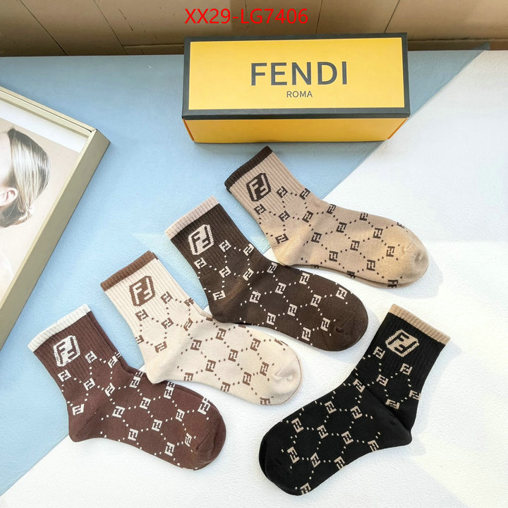 Sock-Fendi 2023 aaaaa replica customize ID: LG7406 $: 29USD