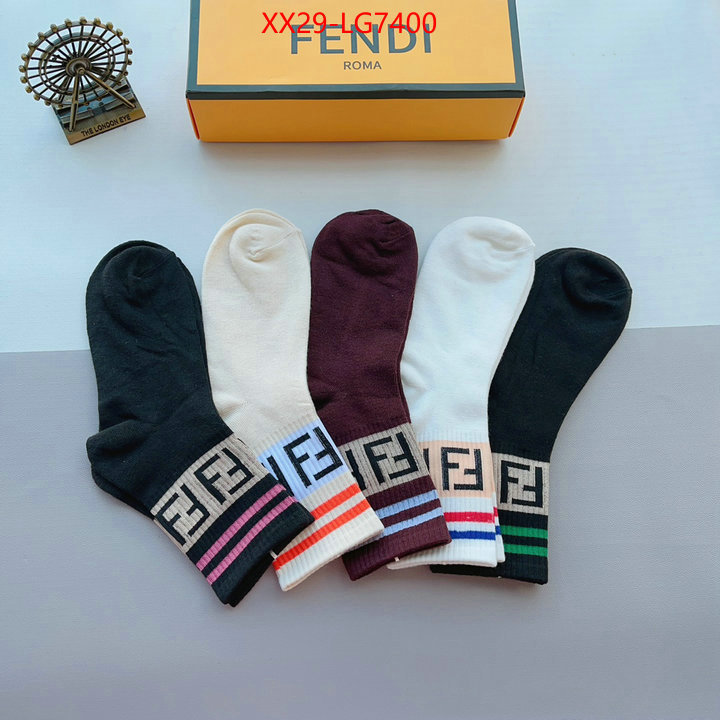 Sock-Fendi what is top quality replica ID: LG7400 $: 29USD