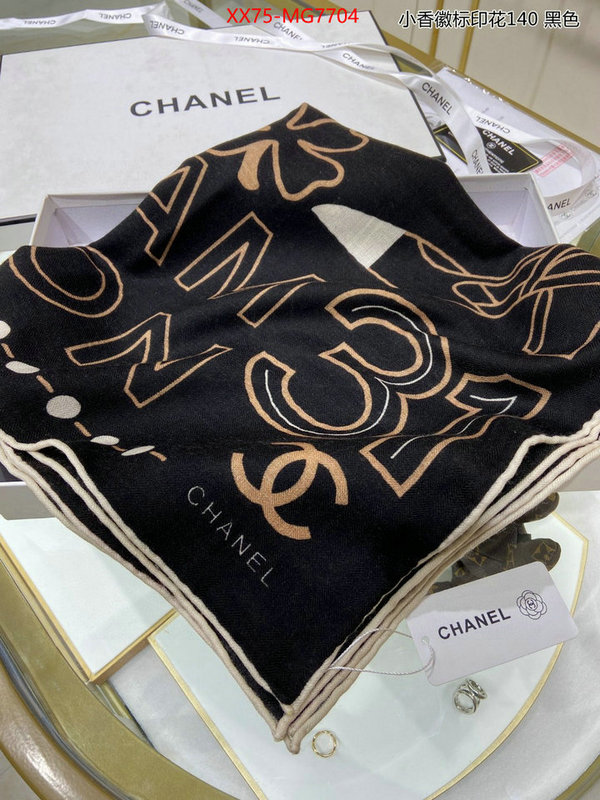 Scarf-Chanel fake designer ID: MG7704 $: 75USD